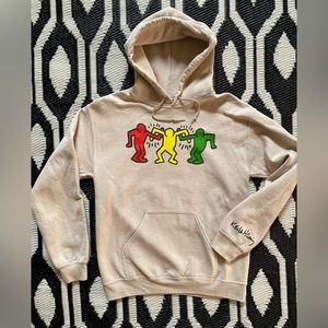 Keith Haring Official Graphic Art Hoodie Small